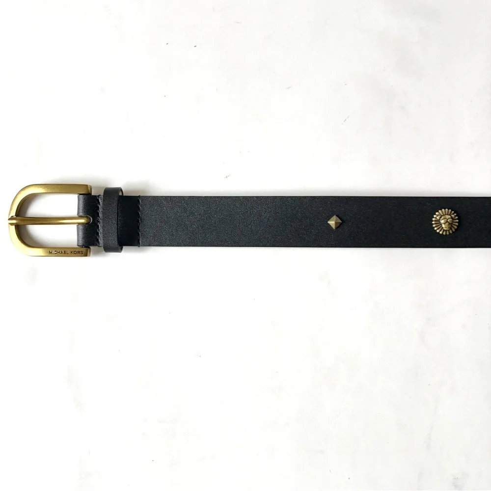 Michael Kors Black Studded Belt Women’s Size L